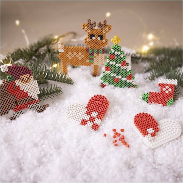 DIY Kit NABBI BioBeads - Kerstman - Kerstsok - Kersthart - Kerstboom en rendier