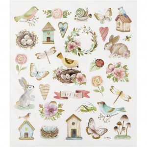 Stickers - Lente en Pasen, ca. 34 stuks. Stickers - Lente en Pasen, ca. 34 stuks.