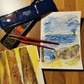 Klant imago Aquarelblok Gelijmd Ruw bos Bogen 300g - A5