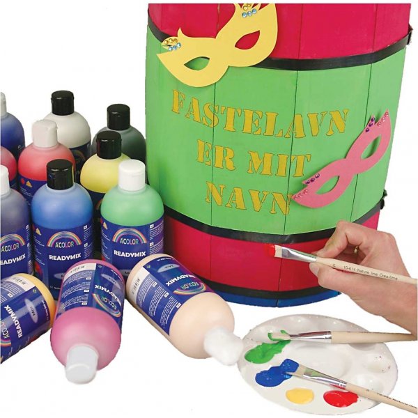 Schoolverf - Acryl - gemengde kleuren - mat - 15 x 500 ml Schoolverf - Acryl - gemengde kleuren - mat - 15 x 500 ml