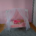 Klant imago Katoenstof "Dots small" Roze - 147 cm