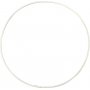 Metalen ring - wit - 20 cm - 5 st