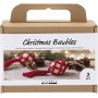 DIY Kit Kerstboomballen - Kerstrood - Macrame