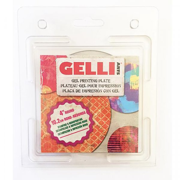 Drukplaat - Gelli Arts - Rond 10cm