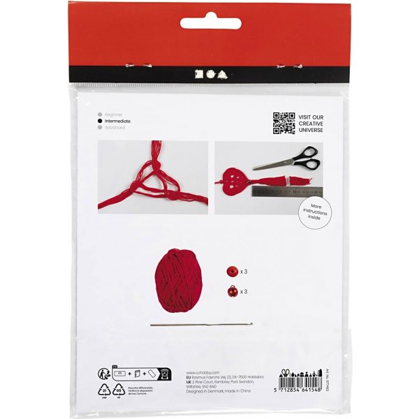 Mini DIY Kit Haken - Harten Mini DIY Kit Haken - Harten