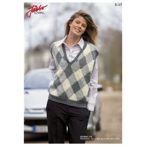 Breipatroon - Slipover met dominostenen (dames) Breipatroon - Slipover met dominostenen (dames)