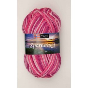 Vikinggaren Sportlap 50g - Multi Roze (564) SR Vikinggaren Sportlap 50g - Multi Roze (564) SR