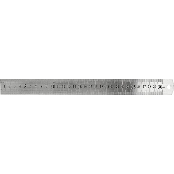 Stalen liniaal 30 cm