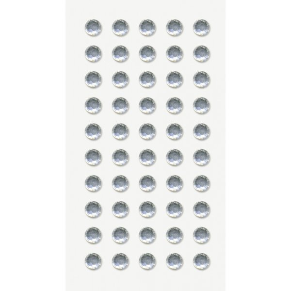 Stickers met strass steentjes - Cirkels - kristal