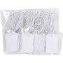 Etiketten in stevig karton - 25 x 40 mm - wit - 100 st
