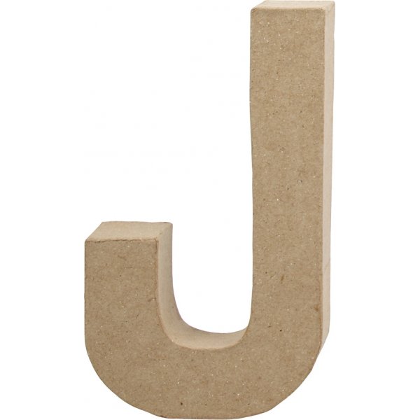 Kartonnen letter - J - 5 cm Kartonnen letter - J - 5 cm