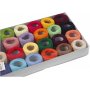 Gemerceriseerd katoengaren - gemengde kleuren - 24 x 20 g