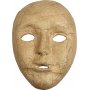 Volledige maskers van papier-maché - 17,5 x 12,5 cm