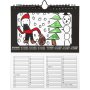 Eeuwigdurende kalender - 19 x 23 cm - 6 st