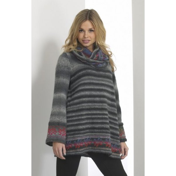 Breipatroon - Tuniek en nekwarmer met patroonrand