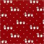Cadeaupapier - rood - Scandinavische kerstman - 100 m