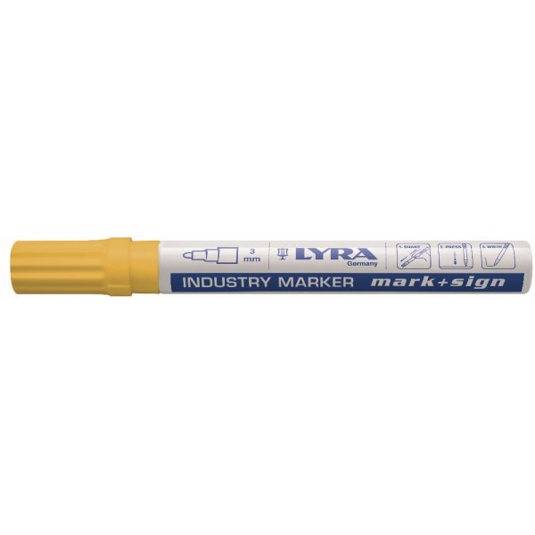 Permanente marker Mark&Sign 2-4 mm - Geel