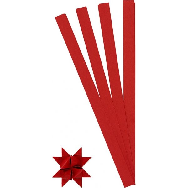 Sterstroken - rood - 6,5 cm - 100 stroken