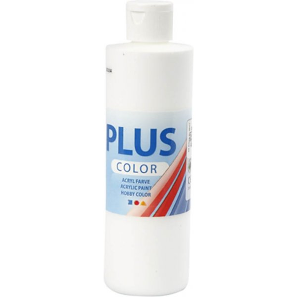 Plus Color Hobbyverf - wit - 250 ml Plus Color Hobbyverf - wit - 250 ml