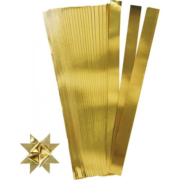 Sterrenstroken - goud - 6,5 cm - 100 stroken
