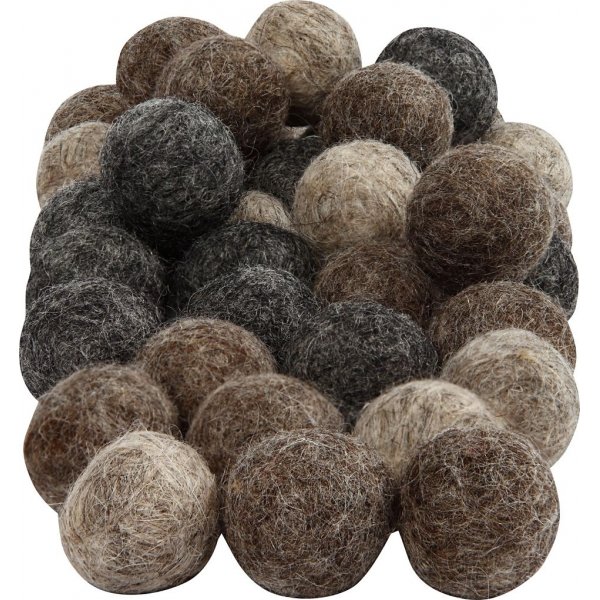 Wolkralen - natuurlijke kleuren - 64 st