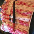 Klant imago Haaknaald "Rood" - 15cm/7,0mm - Zacht handvat