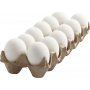 Plastic eieren - Wit - 12 st