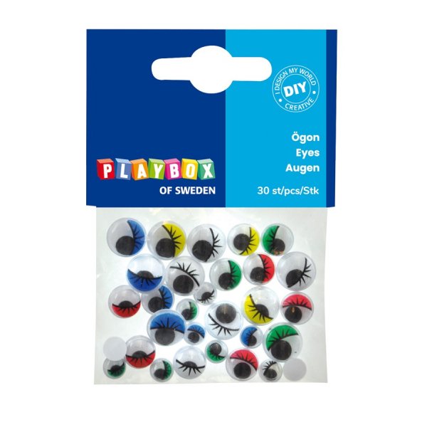 Gekleurde ogen met franjes