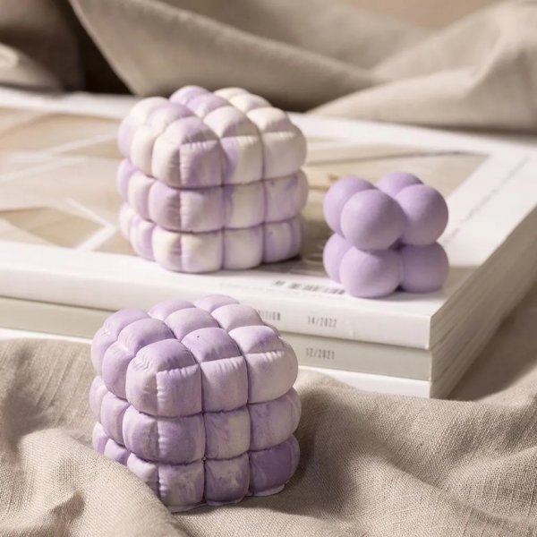 Siliconen mal - Vierkant met belletjes Siliconen mal - Vierkant met belletjes