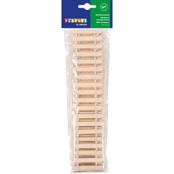 Miniatuur houten hek
