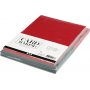 Kaarten en enveloppen - groen en rood - 11,5 x 16,5 cm - 50 sets