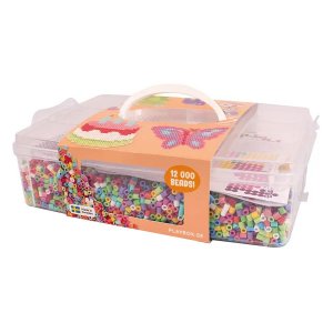 Knutselzakje met buisvormige kralen, Happy Mix - 12.000 stuks Knutselzakje met buisvormige kralen, Happy Mix - 12.000 stuks