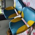 Klant imago Bekledingsstof Vinyl / Kunstleer Lichtblauw - 140 cm