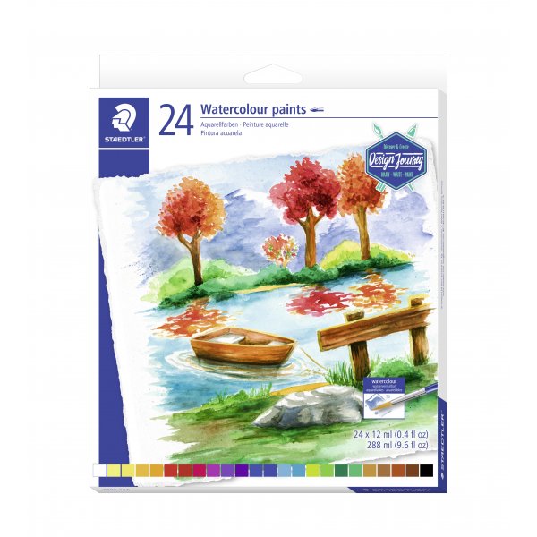Aquarelverf 12 ml - 24 kleuren Aquarelverf 12 ml - 24 kleuren
