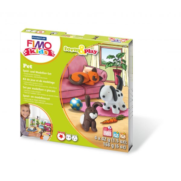 Modelset Fimo Kids Form&Play - Huisdieren