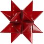 Sterrenstroken - rood - glitter, lak - 6,5+11,5 cm - 40 stroken