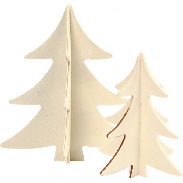 3D Kerstbomen - 2 st 3D Kerstbomen - 2 st