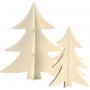 3D Kerstbomen - 2 st