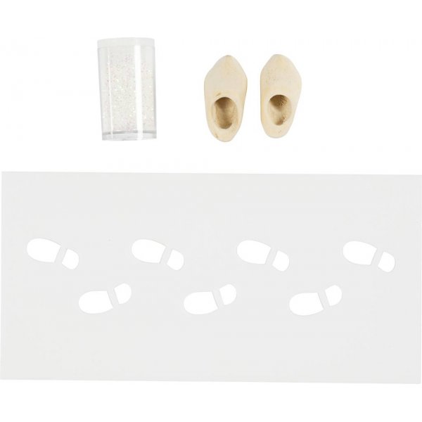 Mini bouwpakket Kerstmandeur - Voetafdruk Mini bouwpakket Kerstmandeur - Voetafdruk