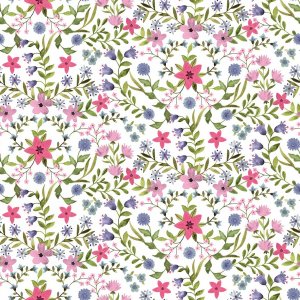 Oliezeil met blad- en bloemmotief - Meerkleurig Oliezeil met blad- en bloemmotief - Meerkleurig