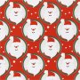 Cadeaupapier - rood - Kerstman - 5 meter
