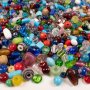 Gemengde glaskralen 1 kg