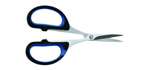Schaar Soft-Cut Premium Line 10,5 cm - zwart/blauw