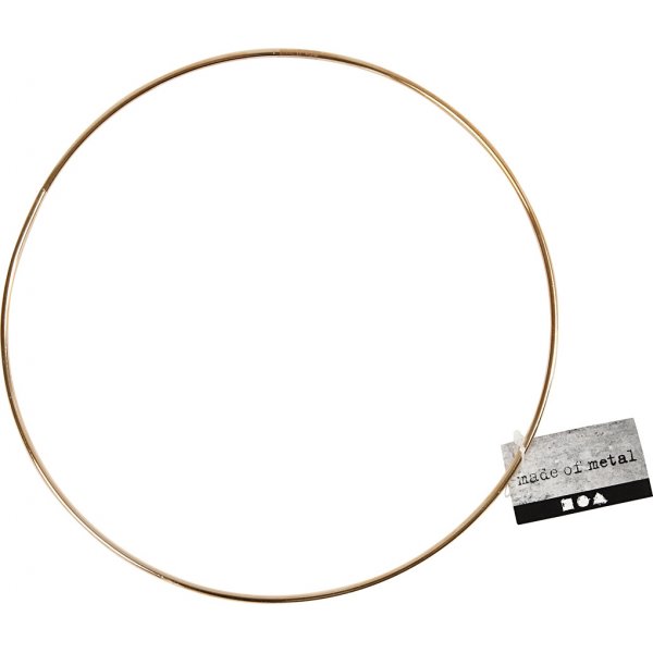 Metalen ring - goud - Ø20 cm Metalen ring - goud - Ø20 cm