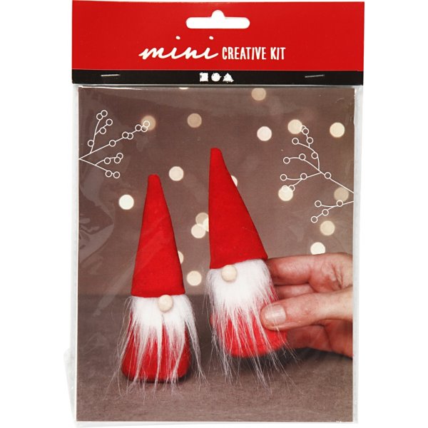 Mini bouwpakket - rood - Kerstmannen