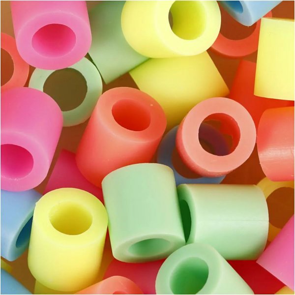 NABBI Tube kralen Jumbo 500 stuks - Pastelkleuren