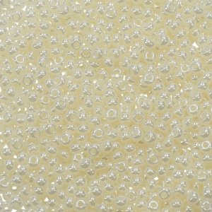Rocaille kralen opaal ø 2,6 mm - wit 17 gr Rocaille kralen opaal ø 2,6 mm - wit 17 gr
