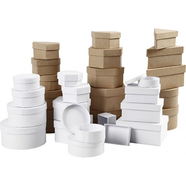 Papaskar - bruin - wit - 30 st Papaskar - bruin - wit - 30 st