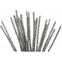 Pijpenrager - 6 mm - zilver - glitter - 24 st