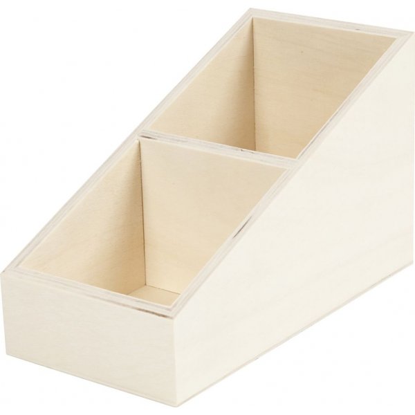 Vitrinedoos - hout - 10 x 19,5 cm